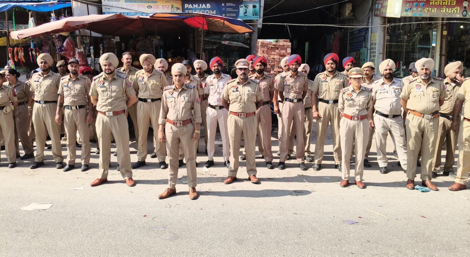 15 ਅਗਸਤ ਦੇ ਮੱਦੇਨਜ਼ਰ ਮਹਿਤਾ ਪੁਲਿਸ ਵੱਲੋਂ ਫਲੈਗ ਮਾਰਚ