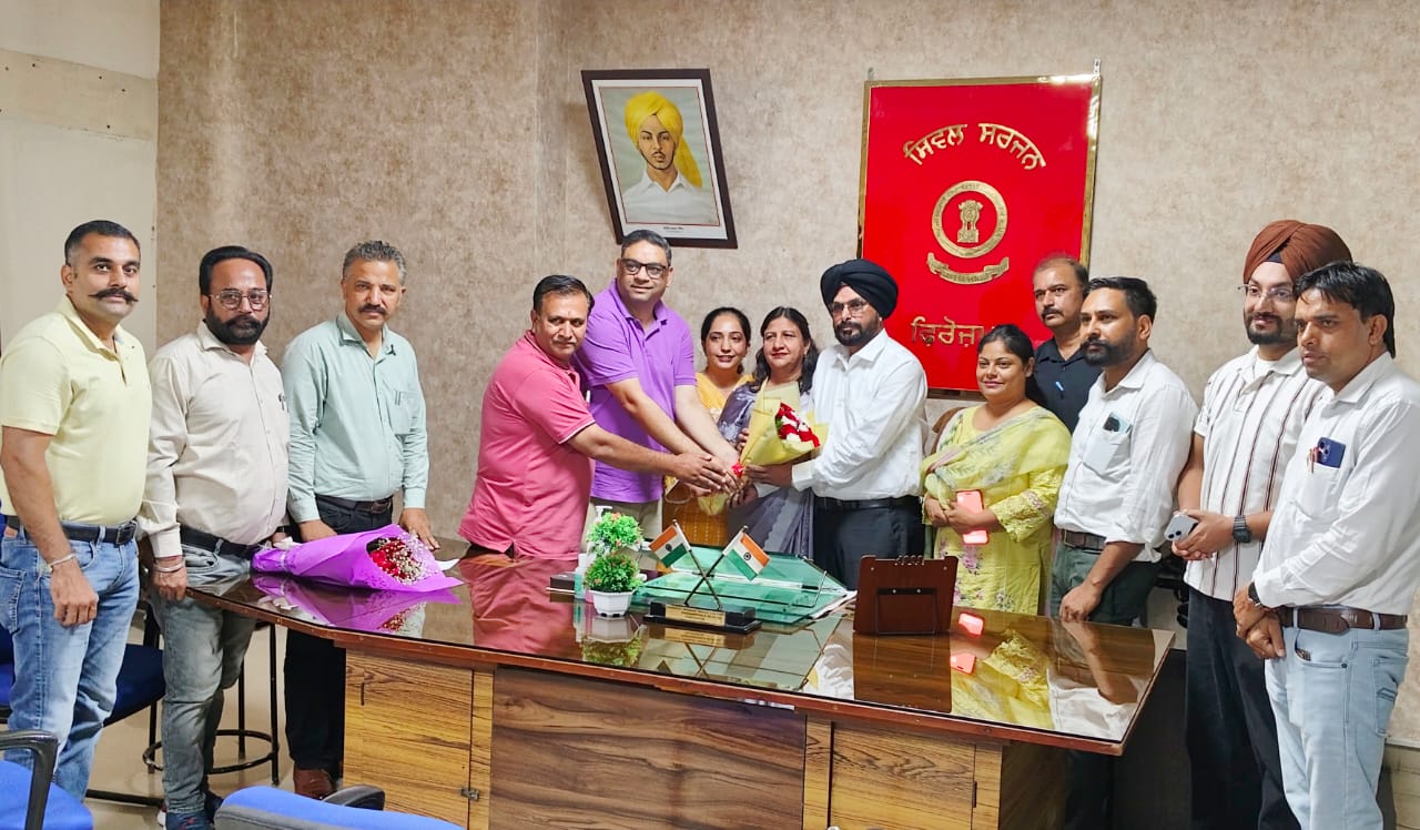 ਡਾਕਟਰ ਪਰਮਿੰਦਰ ਸਿੰਘ ਨੇ ਸਿਵਲ ਸਰਜਨ ਫ਼ਿਰੋਜ਼ਪੁਰ ਦਾ ਅਹੁਦਾ ਸੰਭਾਲਿਆ