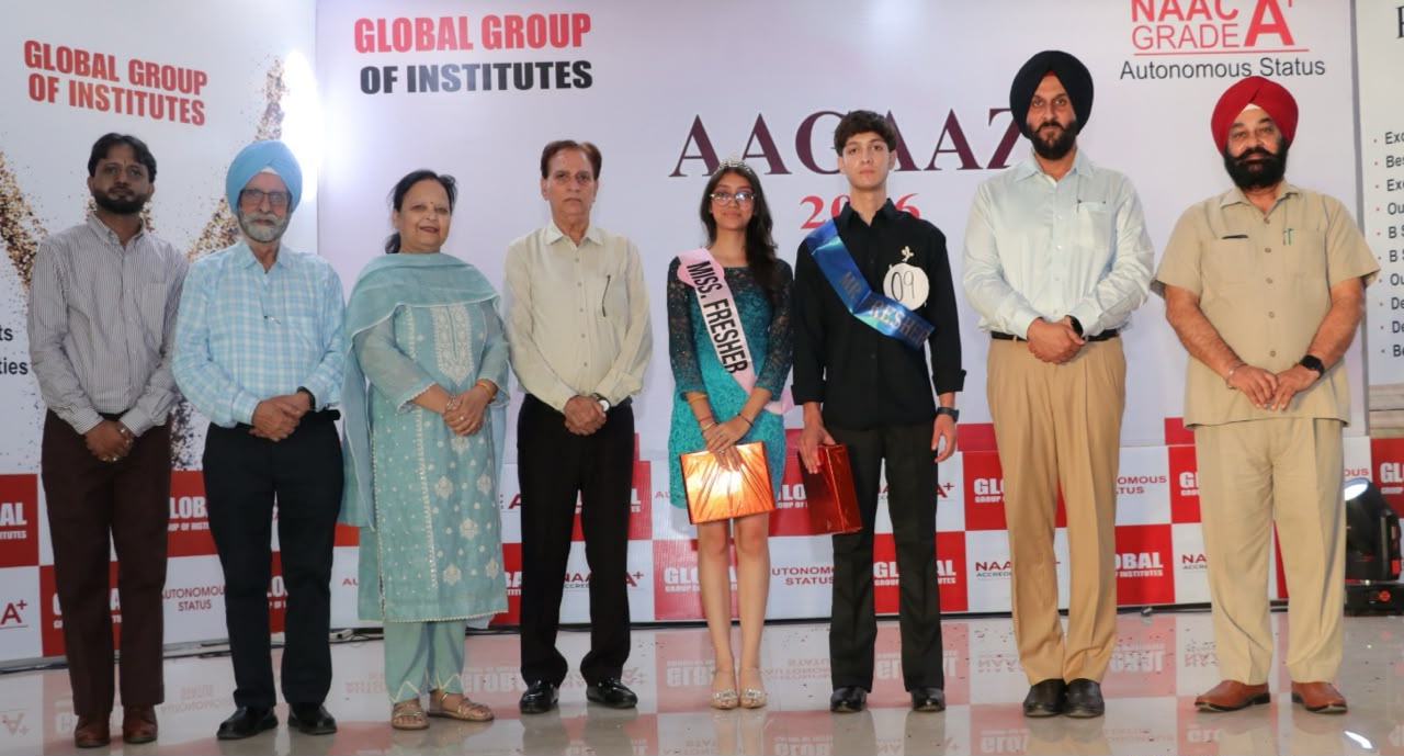 ਗਲੋਬਲ ਗਰੁੱਪ ਆਫ ਇੰਸਟੀਚਿਊਟਸ ਵਿਖੇ ਭਾਰੀ ਉਤਸ਼ਾਹ ਨਾਲ ਸੰਪੰਨ ਹੋਇਆ ਫਰੈਸ਼ਰਜ਼ ਫੈਸਟੀਵਲ “ਆਗਾਜ਼ 2026”